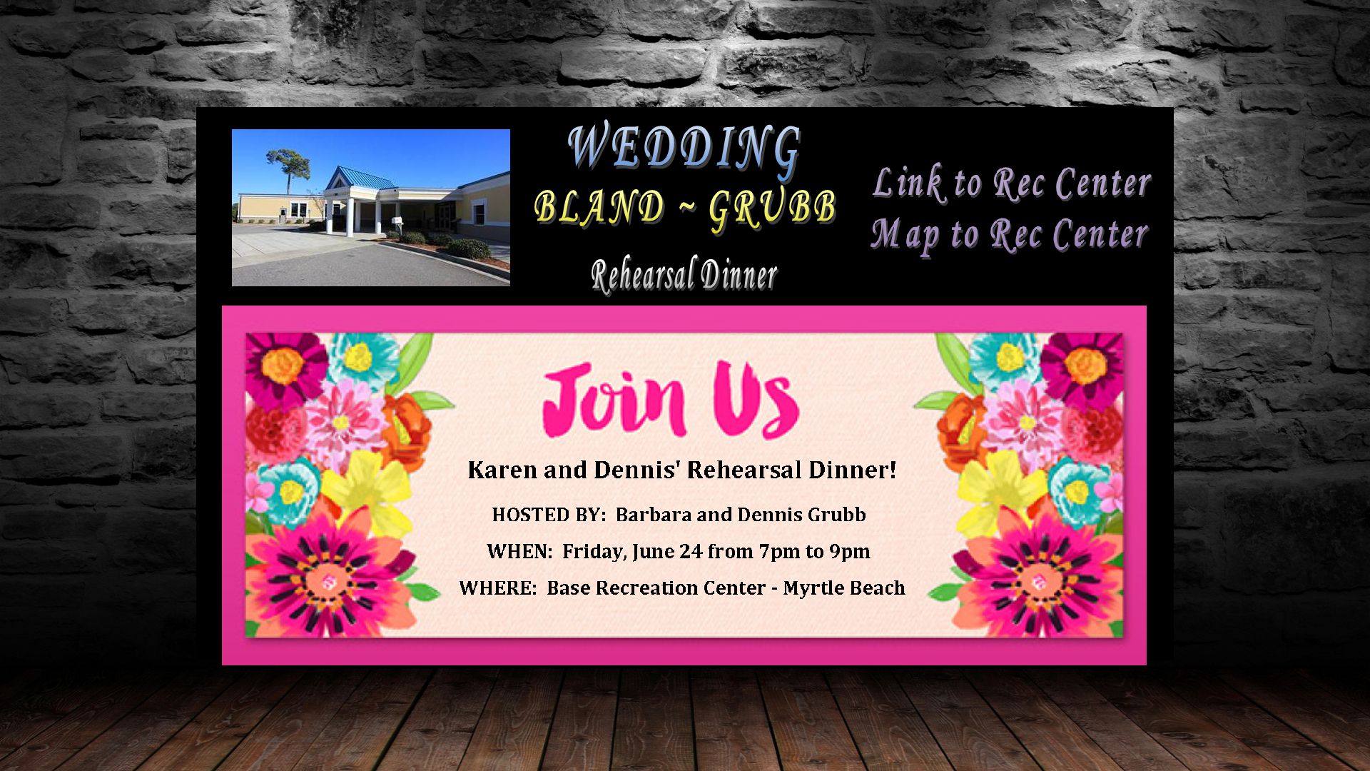 rehearsal dinner image